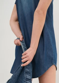 bonprix bonprix Vestido tipo túnica Denim usado Clearance