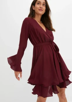 bonprix bonprix Vestido tipo túnica rojo avellana Online