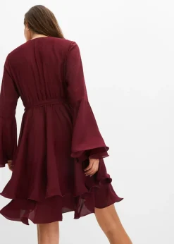 bonprix bonprix Vestido tipo túnica rojo avellana Online