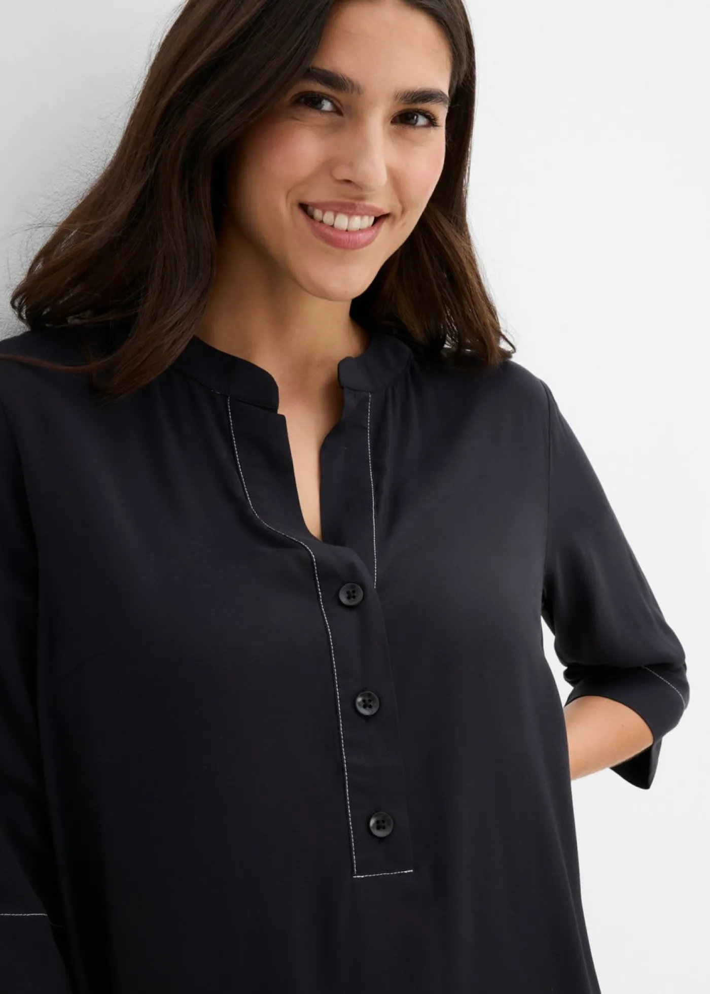 bonprix bonprix Vestido tipo túnica Negro Sale