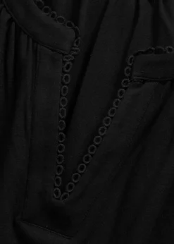 bonprix bonprix Vestido tipo túnica de algodón orgánico puro Negro Hot