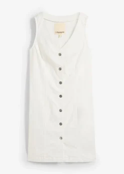 bonprix bonprix Vestido vaquero Denim blanco