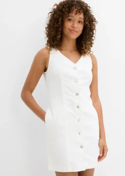 bonprix bonprix Vestido vaquero Denim blanco