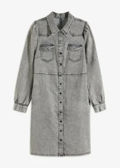 bonprix bonprix Vestido vaquero denim gris claro usado Hot