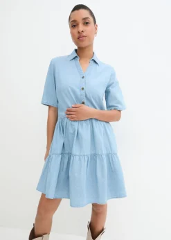 bonprix bonprix Vestido vaquero azul hielo denim usado Hot