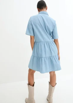 bonprix bonprix Vestido vaquero azul hielo denim usado Hot