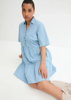 bonprix bonprix Vestido vaquero azul hielo denim usado Hot