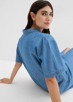 bonprix bonprix Vestido vaquero Denim azul hielo New