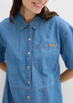 bonprix bonprix Vestido vaquero Denim azul hielo New