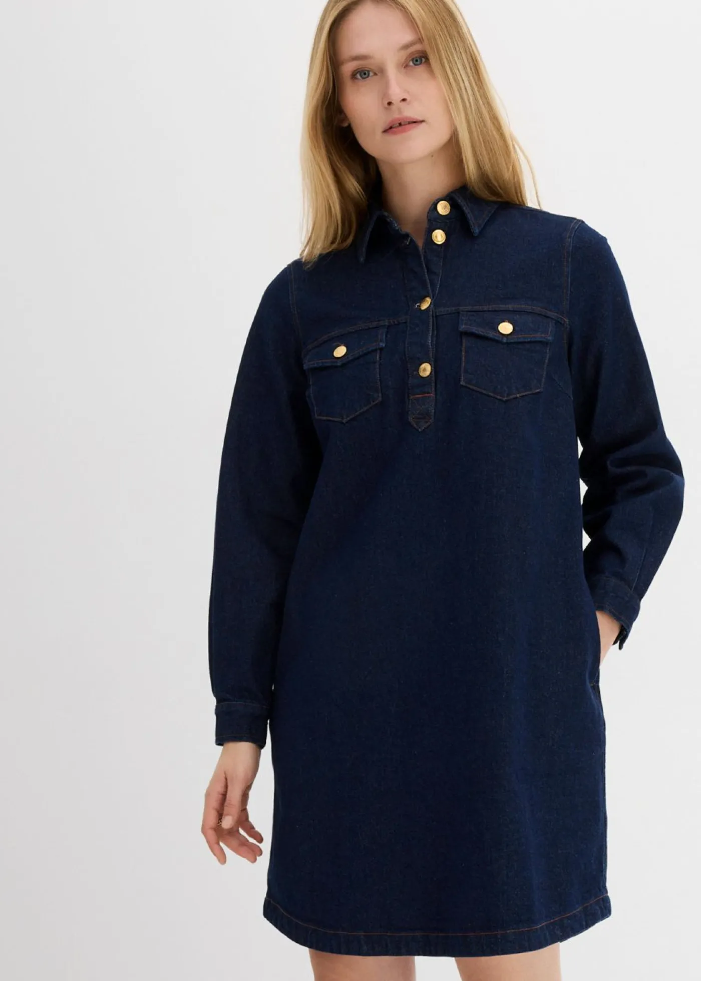 bonprix bonprix Vestido vaquero Azul oscuro denim Sale