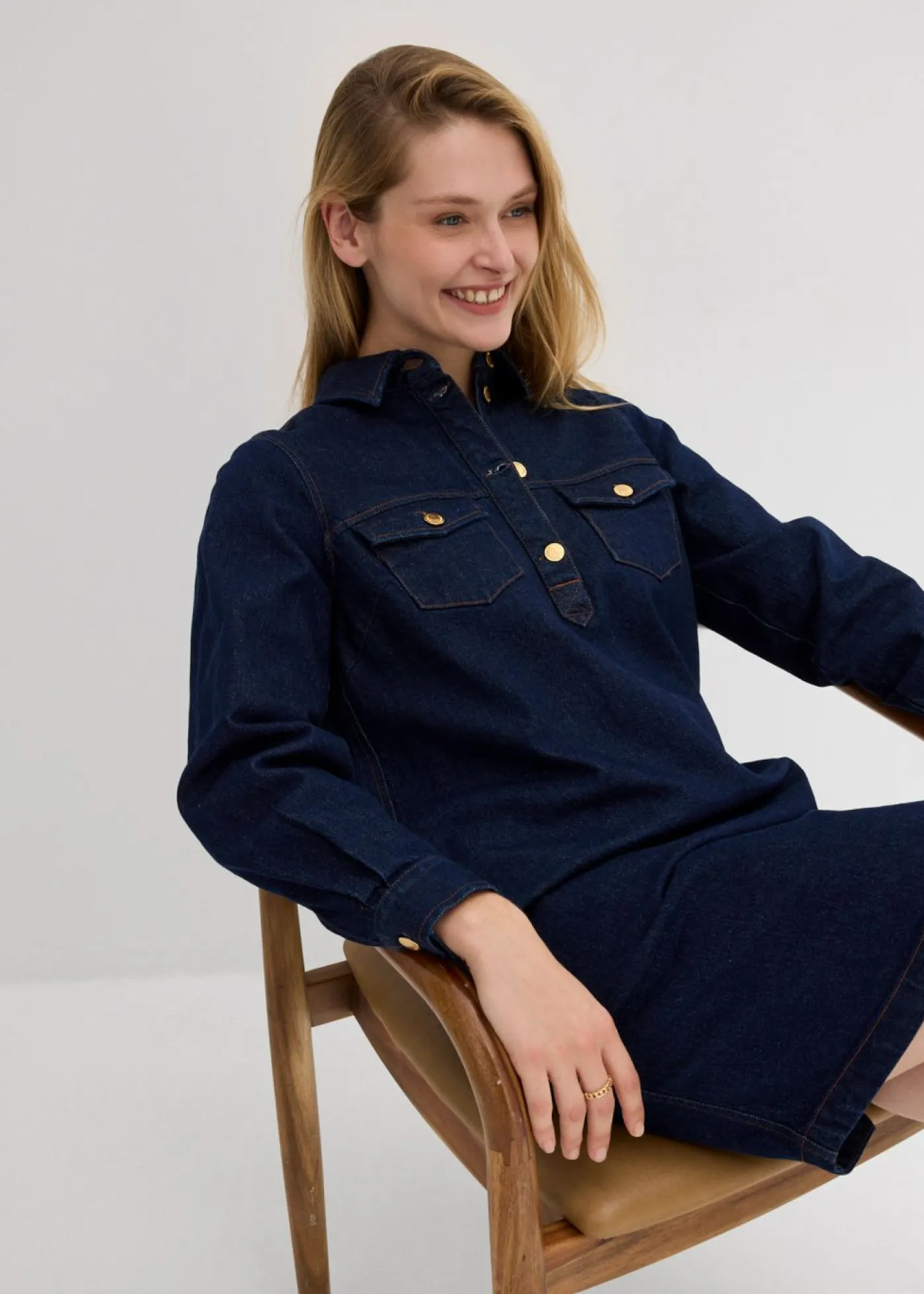 bonprix bonprix Vestido vaquero Azul oscuro denim Sale