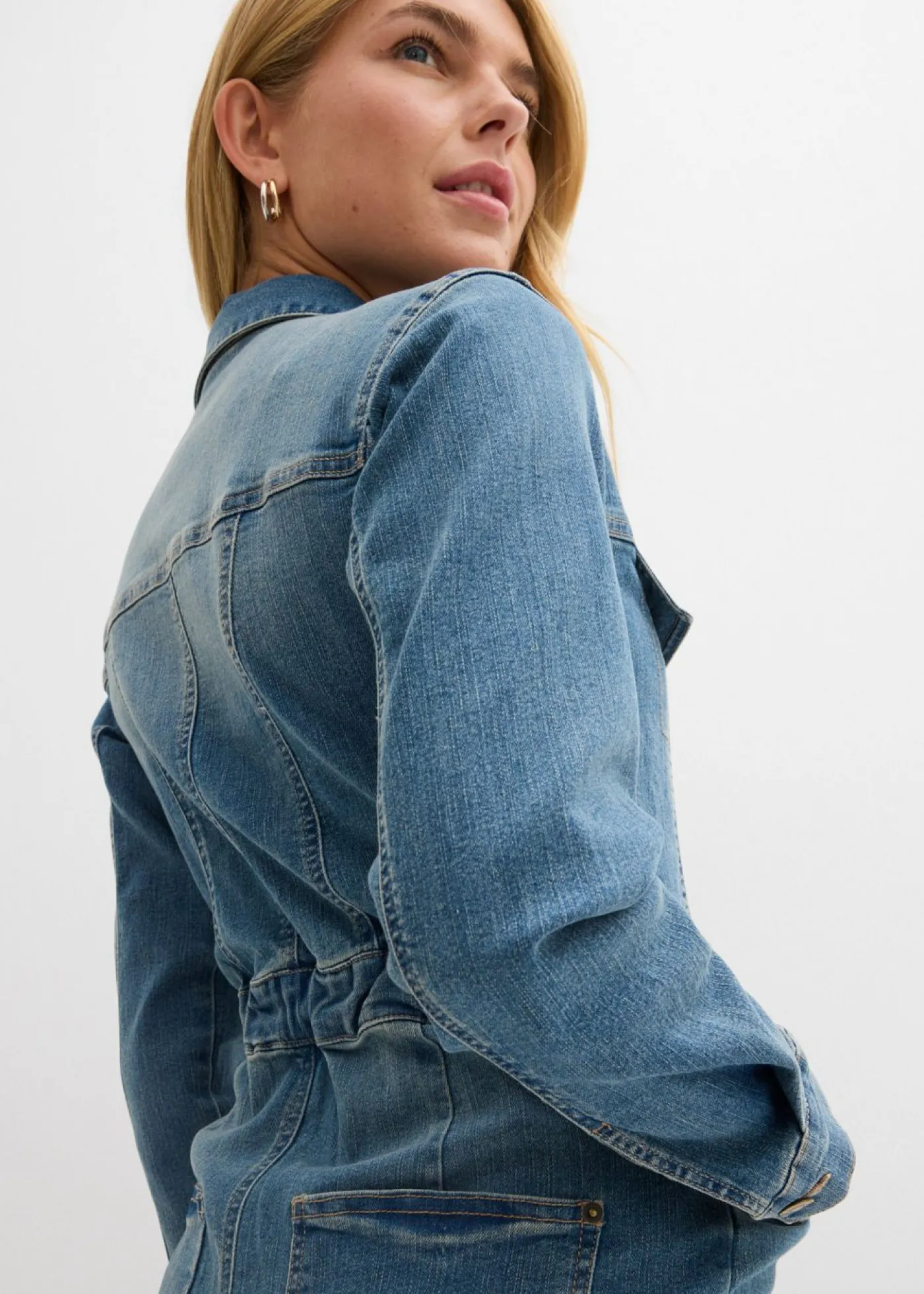 bonprix bonprix Vestido vaquero con algodón orgánico azul medio denim usado Outlet