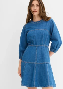bonprix bonprix Vestido vaquero de algodón puro Denim