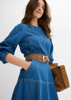 bonprix bonprix Vestido vaquero de algodón puro Denim