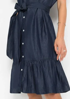 bonprix bonprix Vestido vaquero de algodón orgánico Denim desgastado New