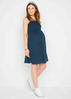 bonprix bonprix Vestidos premamá de algodón orgánico (2 unidades) Azul marino-negro