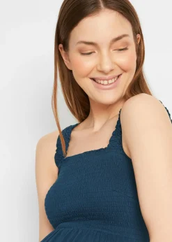 bonprix bonprix Vestidos premamá de algodón orgánico (2 unidades) Azul marino-negro