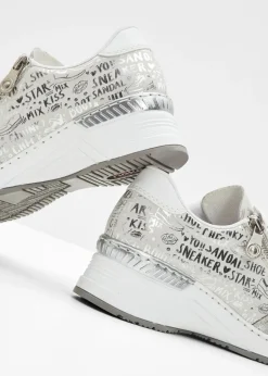 bonprix Rieker Zapatilla Rieker Plata-blanco metalizado