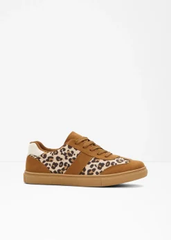 bonprix bonprix Zapatillas animal look estampado leo marrón