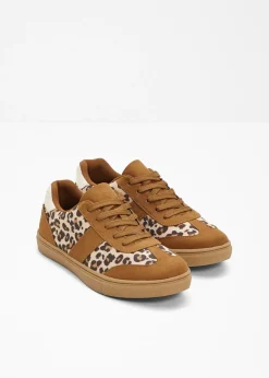 bonprix bonprix Zapatillas animal look estampado leo marrón
