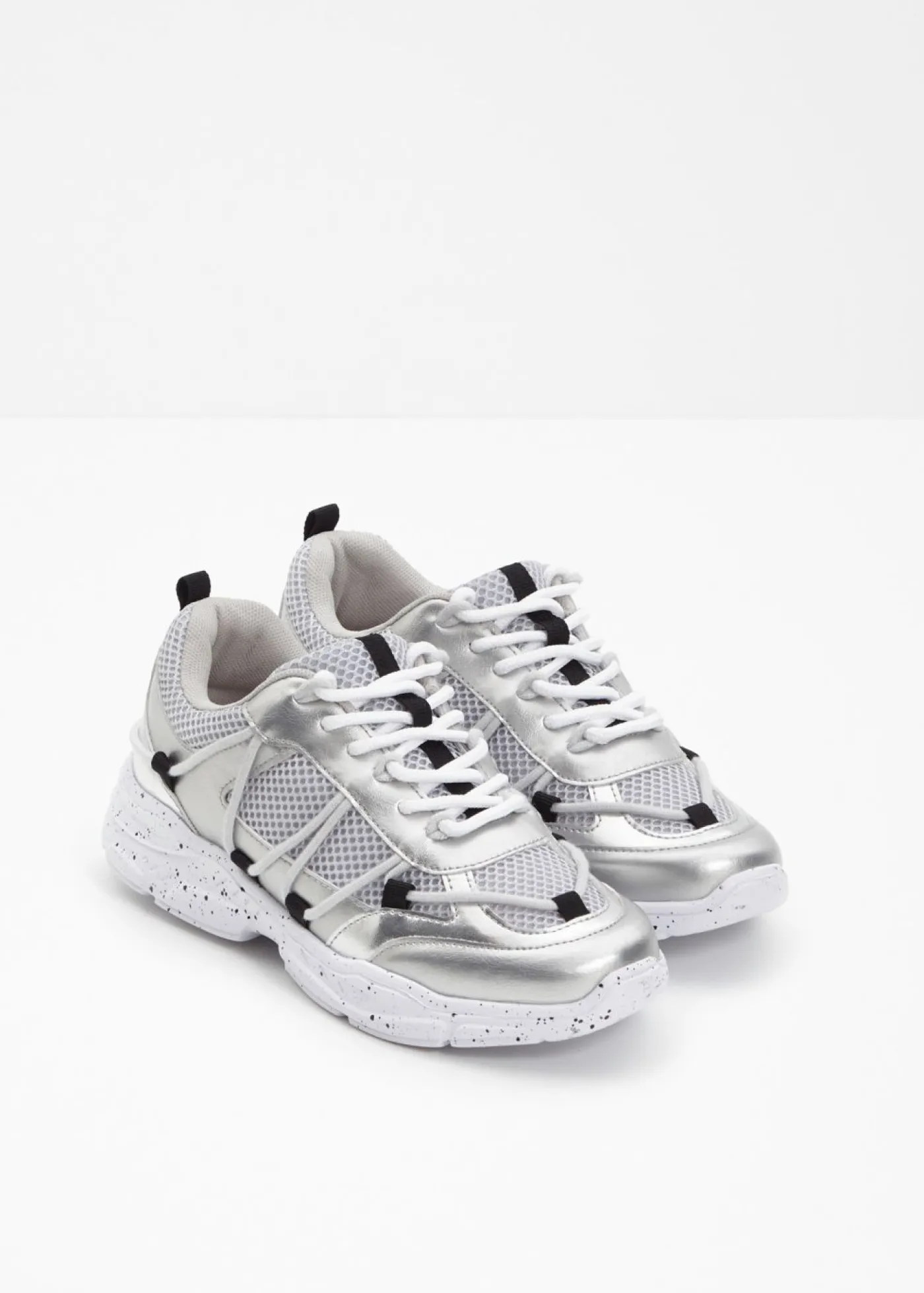 bonprix bonprix Zapatillas Chunky Plata Discount