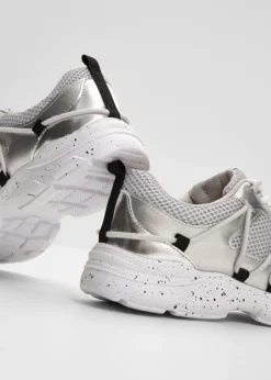 bonprix bonprix Zapatillas Chunky Plata Discount