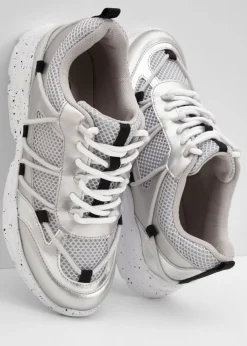 bonprix bonprix Zapatillas Chunky Plata Discount