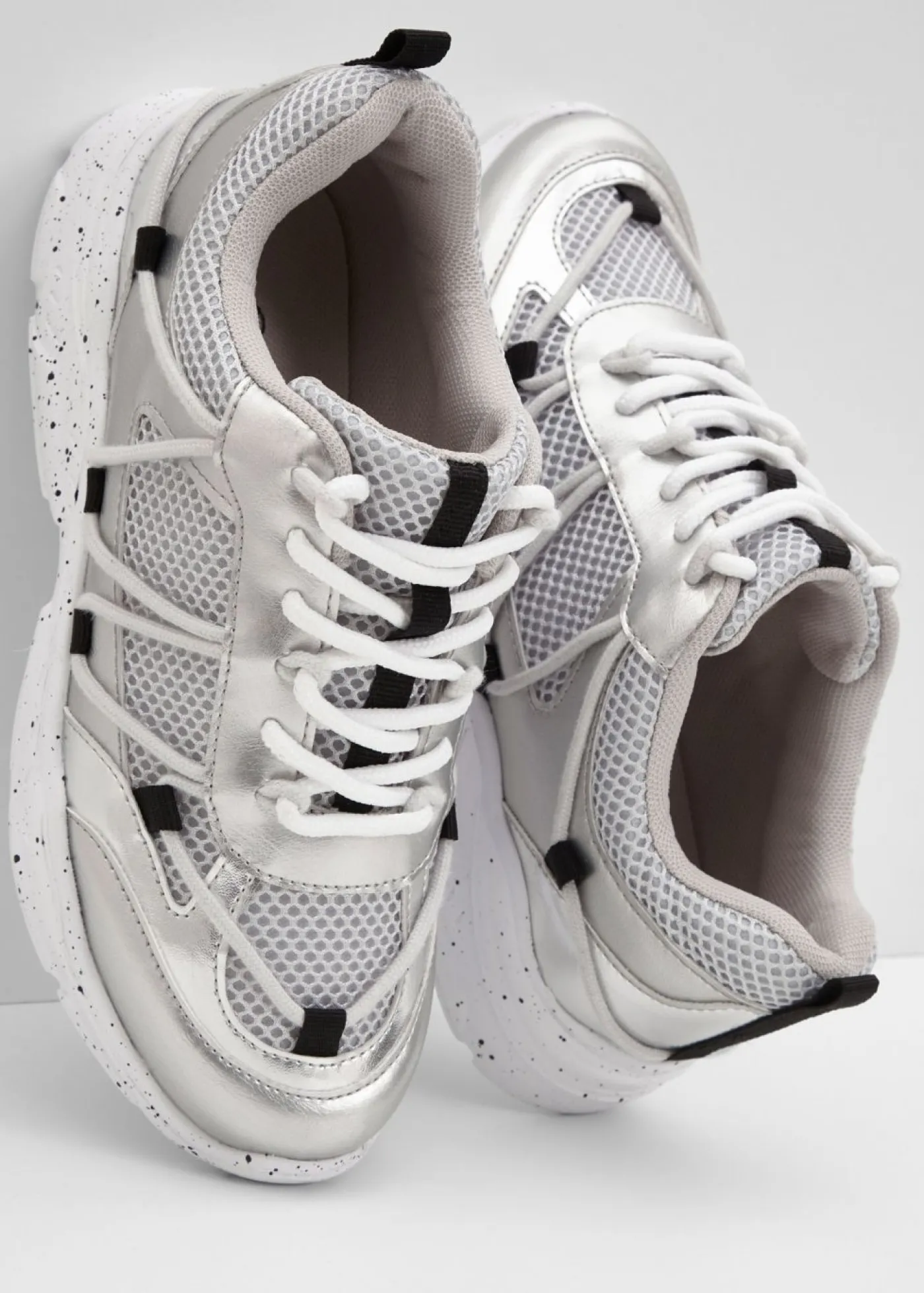 bonprix bonprix Zapatillas Chunky Plata Discount