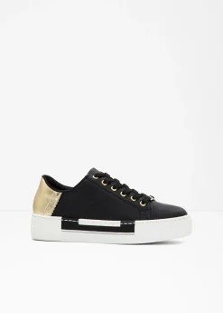 bonprix Rieker Zapatillas con plataforma de Rieker Negro-oro Best