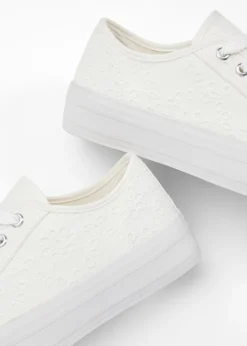 bonprix bonprix Zapatillas con plataforma Blanco Discount