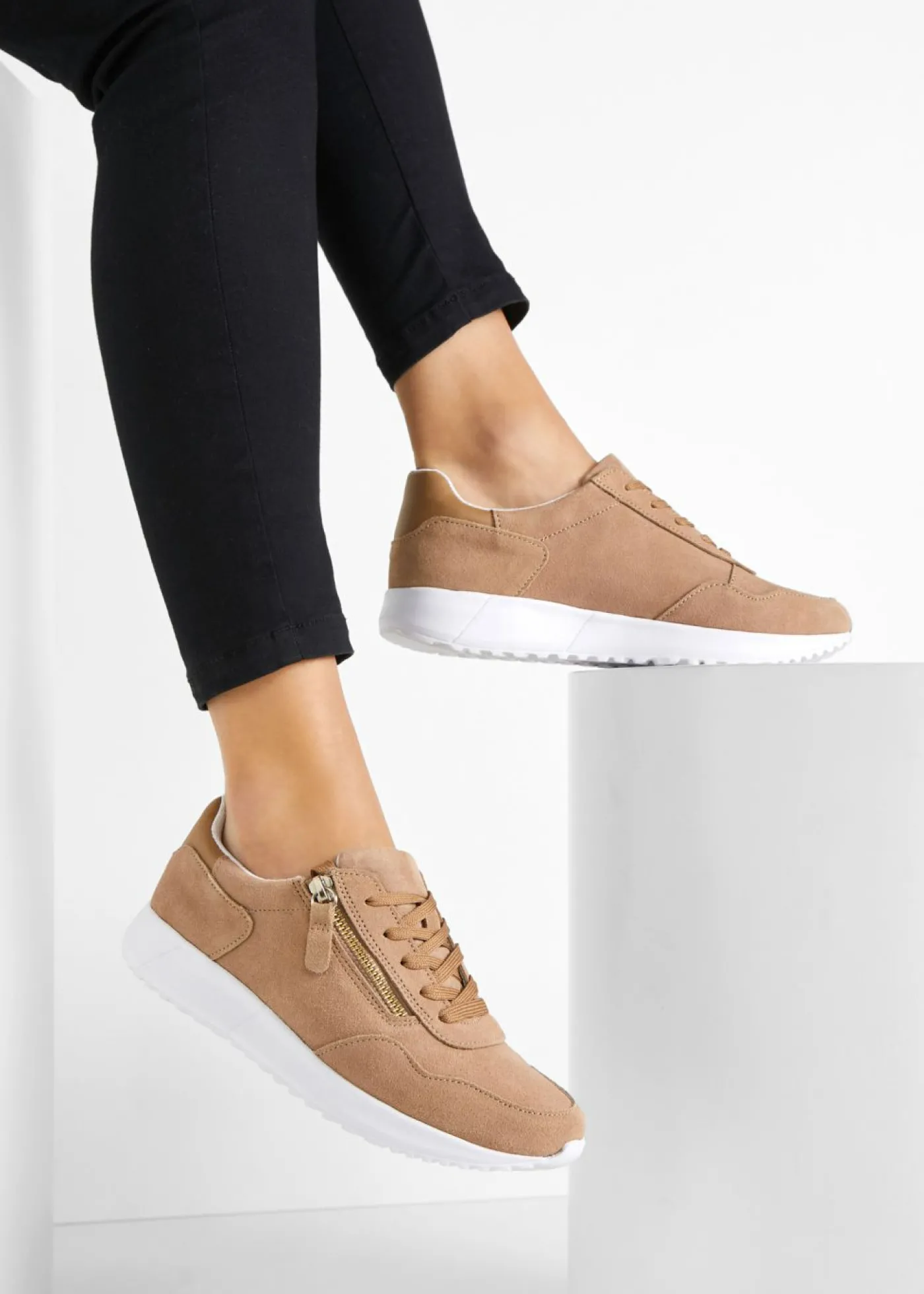 bonprix bonprix Zapatillas de ante Camel Online
