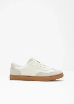 bonprix bonprix Zapatillas de aspecto retro Blanco lana Clearance