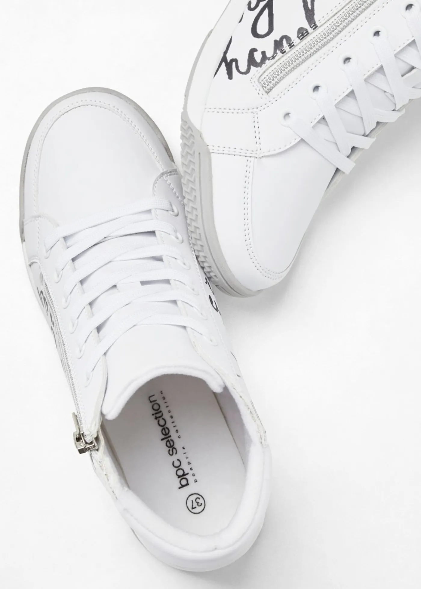 bonprix bpc selection Zapatillas de caña alta Blanco Sale