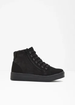 bonprix bonprix Zapatillas de caña alta con patrón floral Negro Best