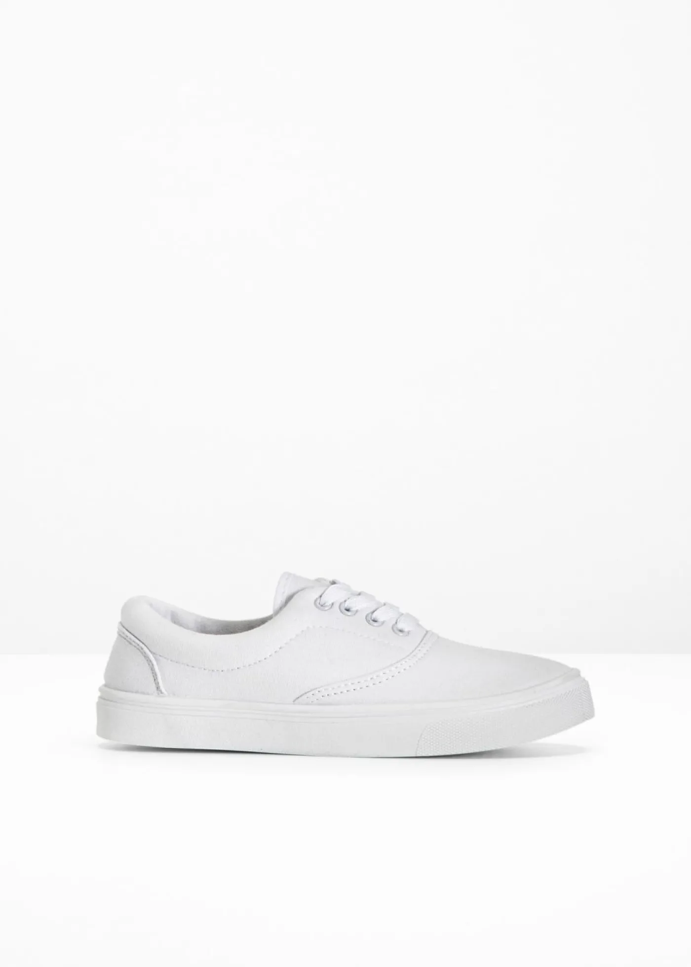 bonprix bonprix Zapatillas de lona de algodón Blanco Outlet