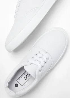 bonprix bonprix Zapatillas de lona de algodón Blanco Outlet