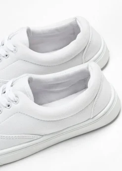 bonprix bonprix Zapatillas de lona de algodón Blanco Outlet