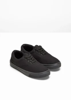bonprix bonprix Zapatillas de lona de algodón Negro Outlet