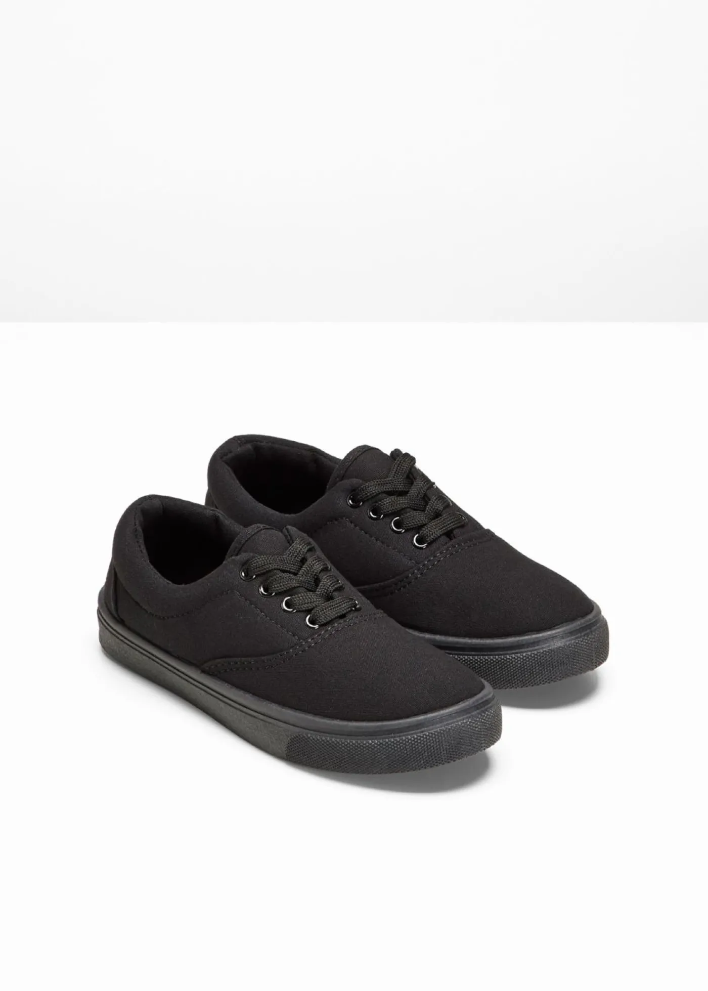bonprix bonprix Zapatillas de lona de algodón Negro Outlet