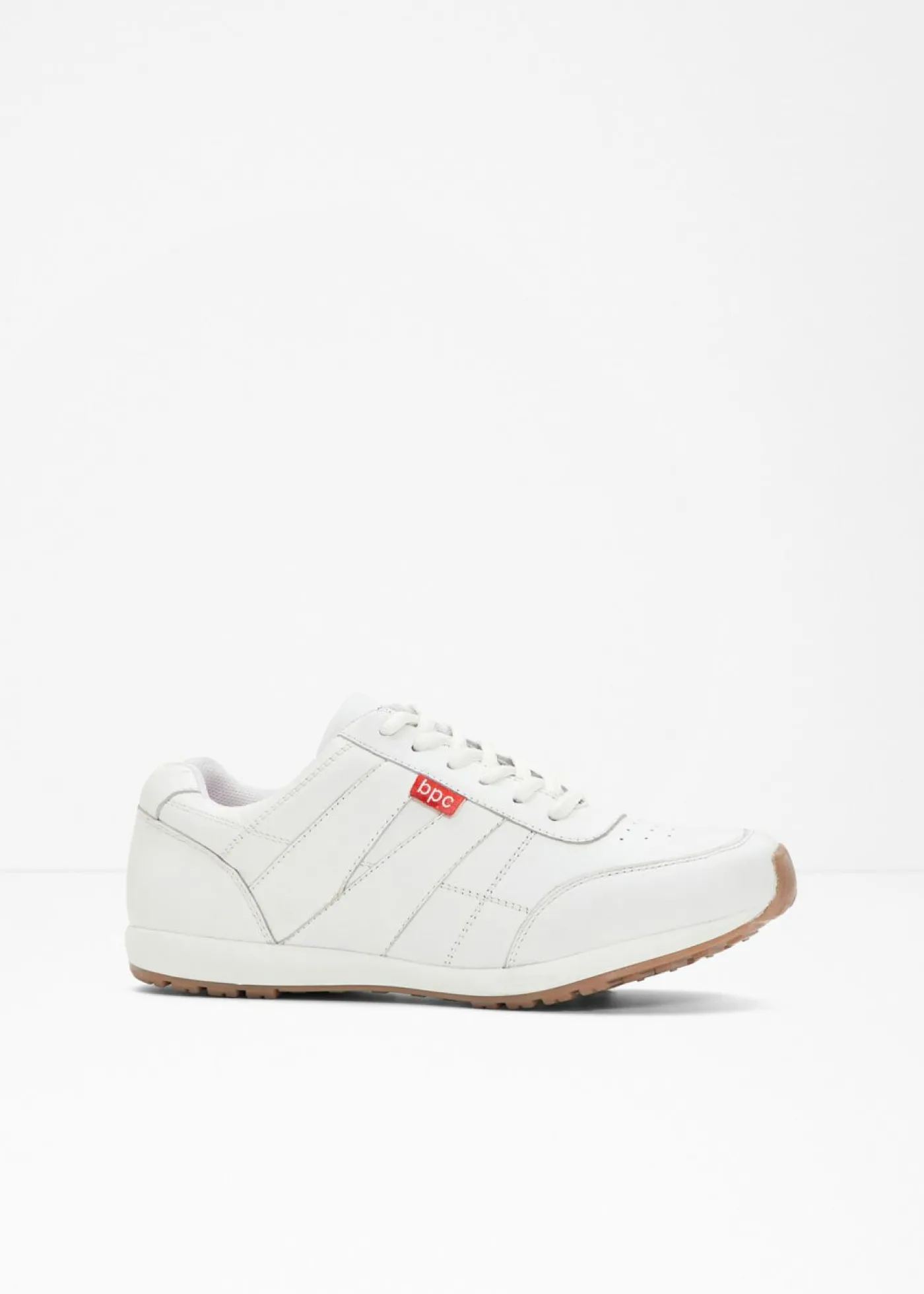 bonprix bonprix Zapatillas de piel Blanco Discount