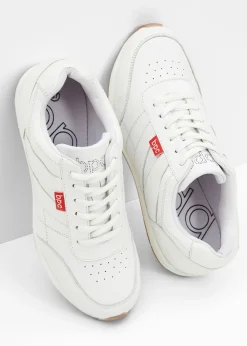 bonprix bonprix Zapatillas de piel Blanco Discount