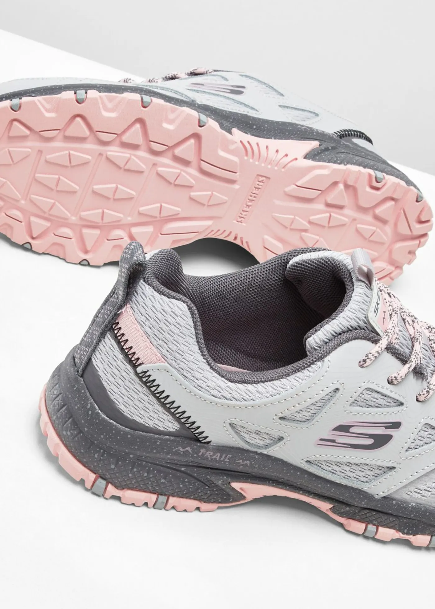 bonprix Skechers Zapatillas de senderismo Skechers con espuma viscoelástica gris/rosa caliente Outlet
