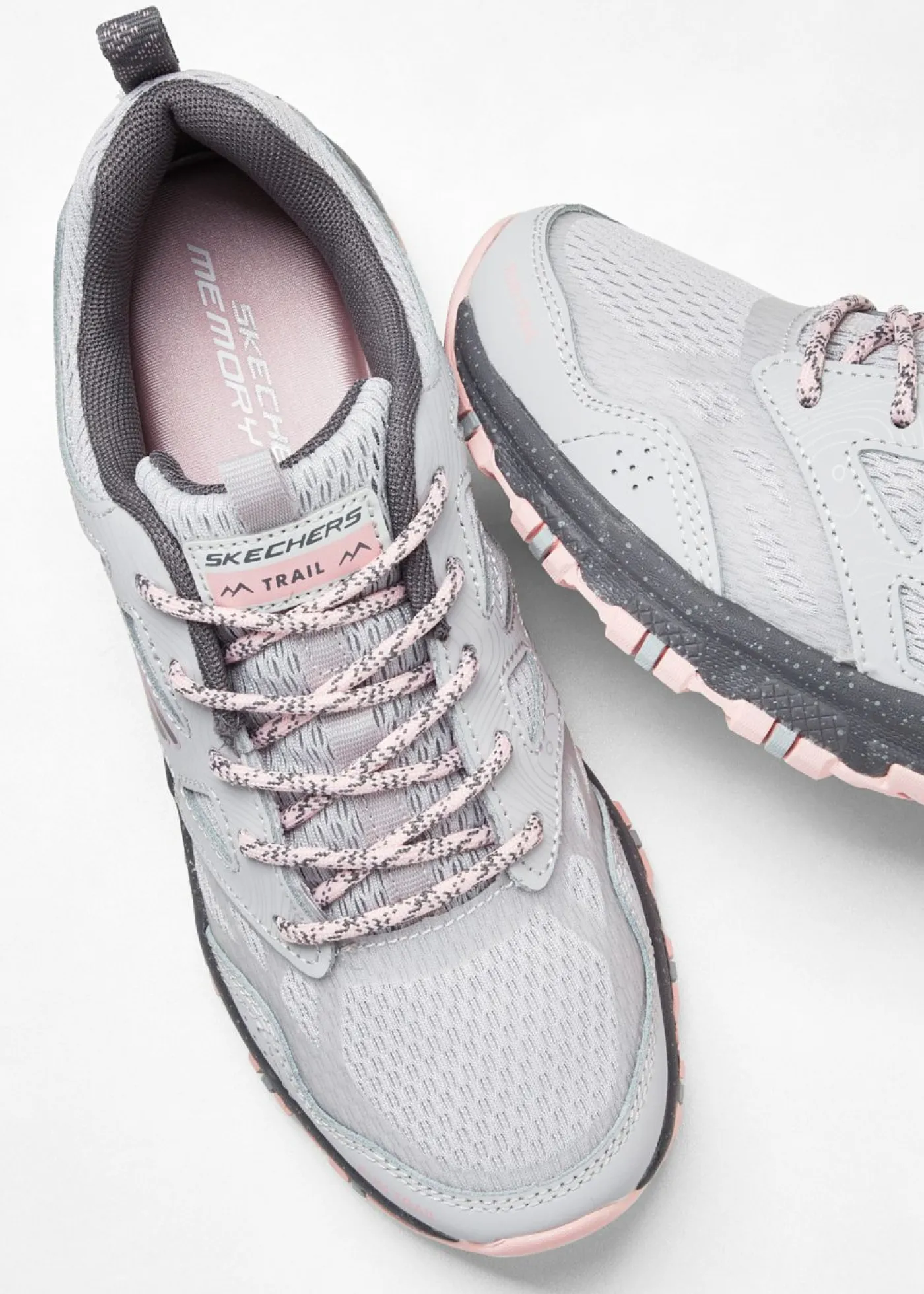 bonprix Skechers Zapatillas de senderismo Skechers con espuma viscoelástica gris/rosa caliente Outlet