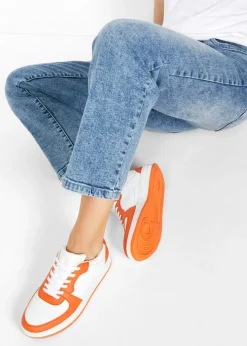 bonprix bonprix Zapatillas deportivas Blanco-naranja Outlet