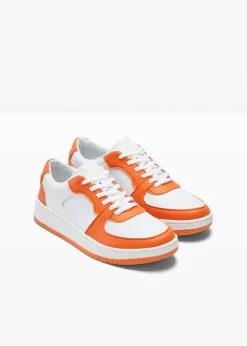 bonprix bonprix Zapatillas deportivas Blanco-naranja Outlet