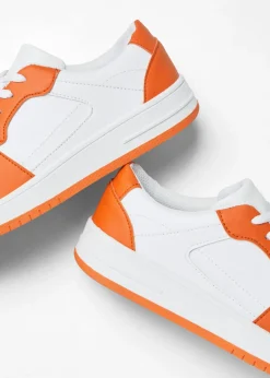 bonprix bonprix Zapatillas deportivas Blanco-naranja Outlet