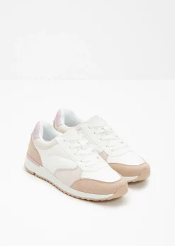 bonprix bonprix Zapatillas deportivas Blanco/beige/lila empolvado Discount