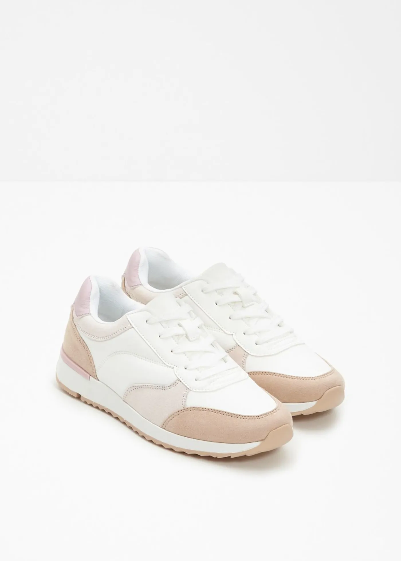 bonprix bonprix Zapatillas deportivas Blanco/beige/lila empolvado Discount