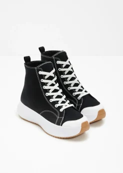 bonprix bonprix Zapatillas deportivas altas con plataforma Negro Clearance