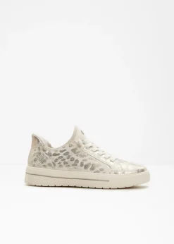 bonprix Jana Zapatillas deportivas cómodas de Jana sin cordones con ancho cómodo estampado leo oro Sale